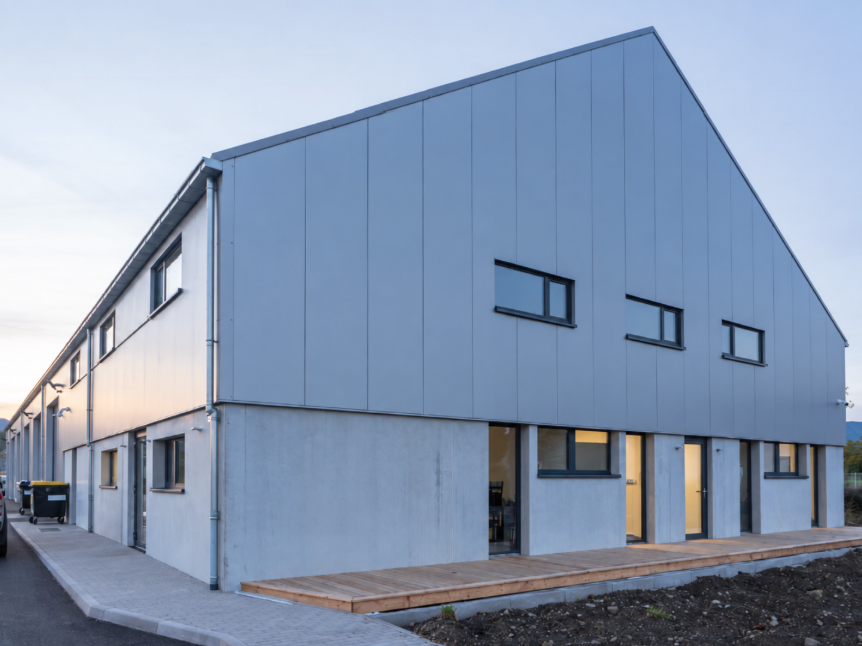 CONSTRUCTION DE BÂTIMENT NEUF À SOULTZ - construction d’un bâtiment neuf avec bureau et stockage